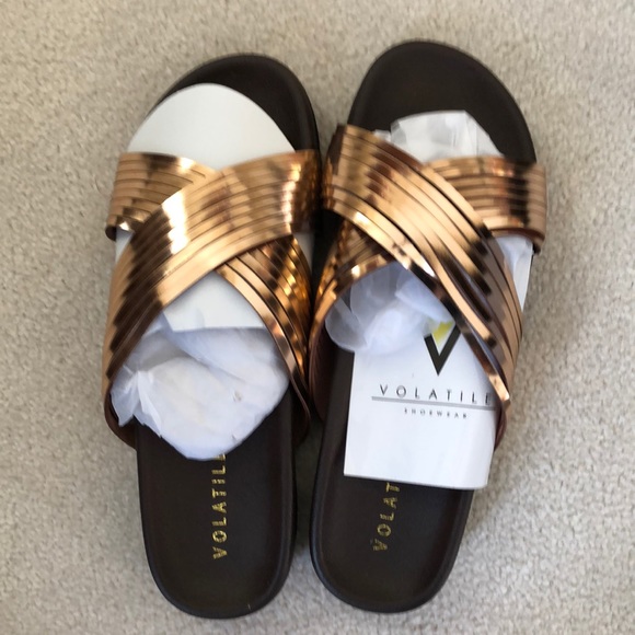 NIB-Volatile rose color sandals